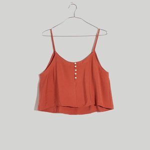 Madewell Drapeweave Crop Tank Top NWT